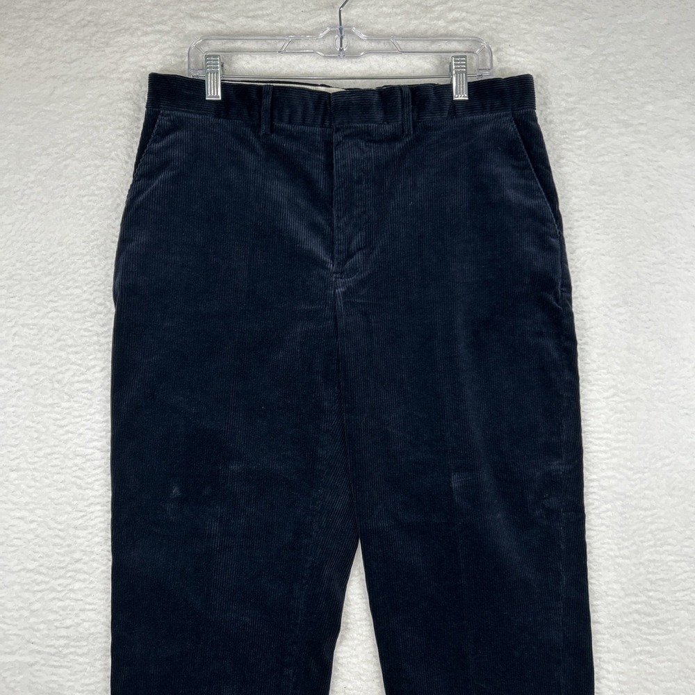 90s Vintage Polo Ralph Lauren Corduroy Pants Men's 35x30 Royal Blue - Picture 4 of 14